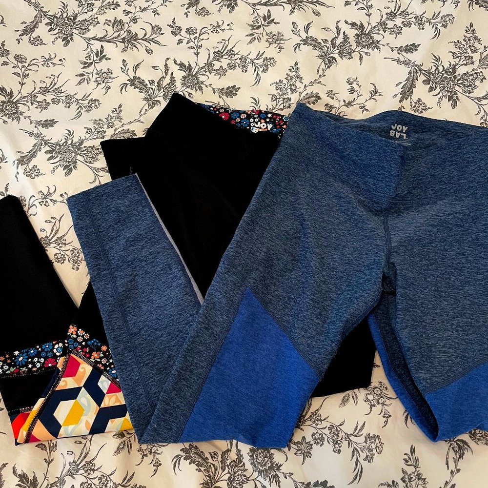 JoyLab High-Rise 7/8 Leggings - Pair of 2